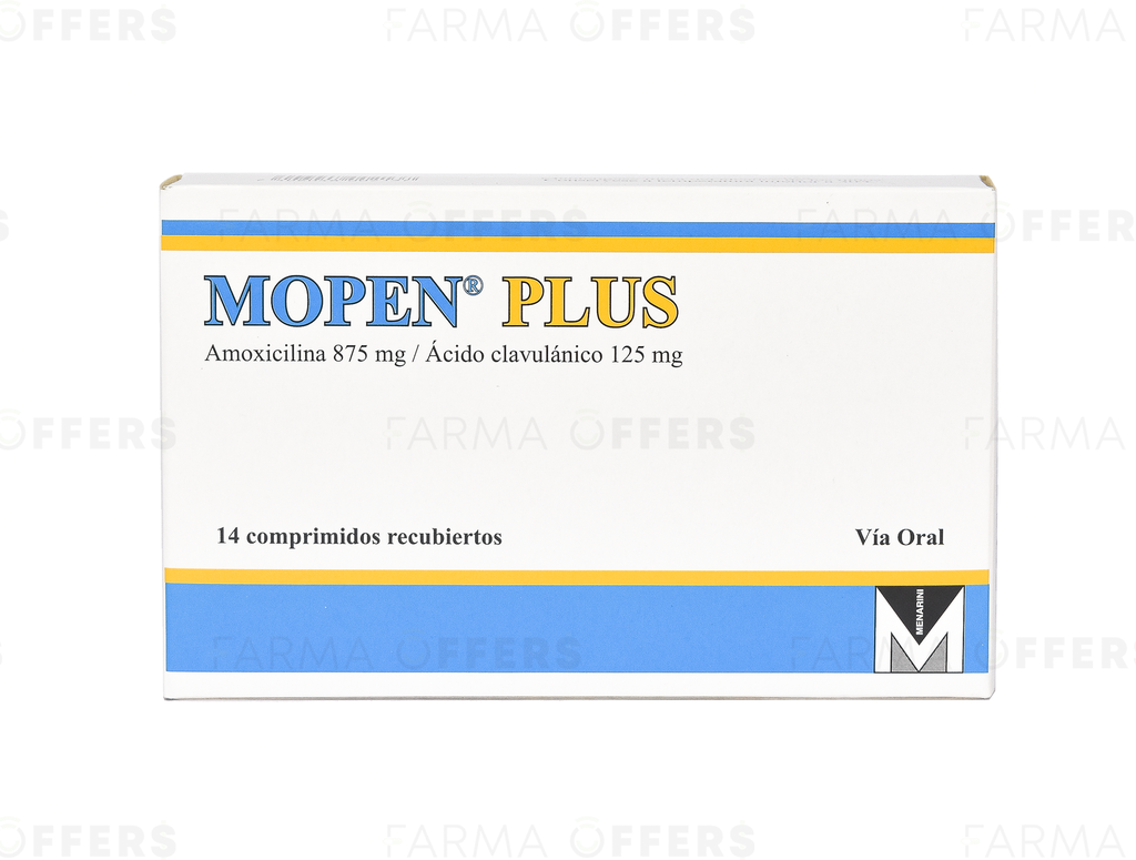MOPEN PLUS TABL RECUBIE 875MG, 1 de 14