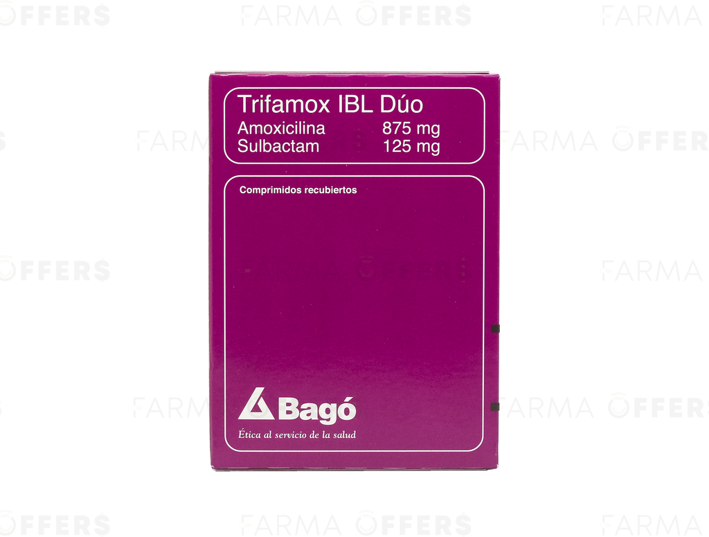 TRIFAMOX IBL DUO TABL RECUBIE 875MG/125, 1 de 14 