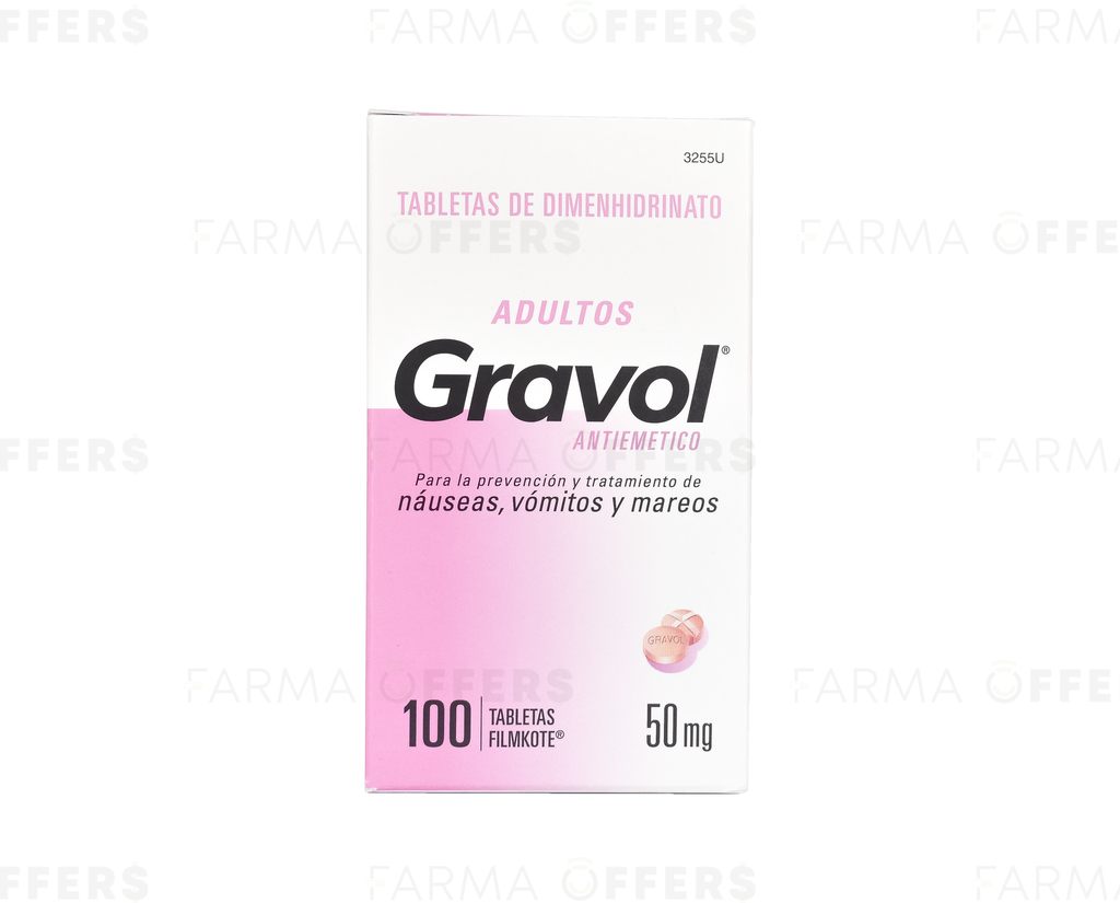 GRAVOL TABL 50mg, 1 de 100