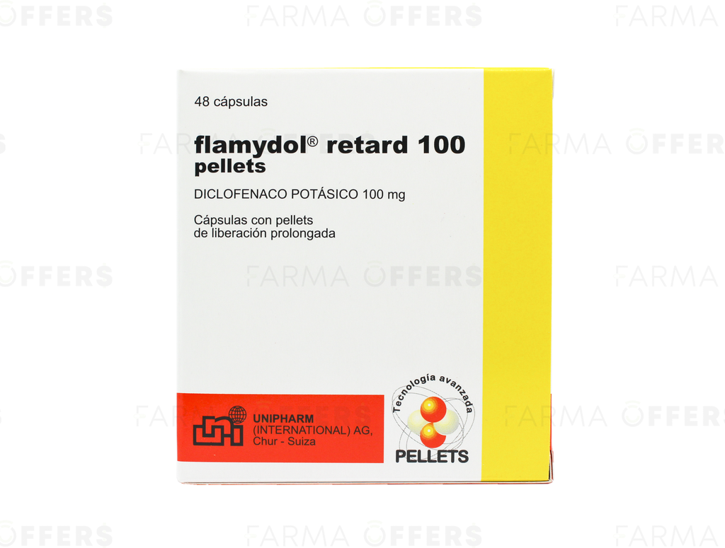 FLAMYDOL CAPS RETARD 100MG, 1 de 48