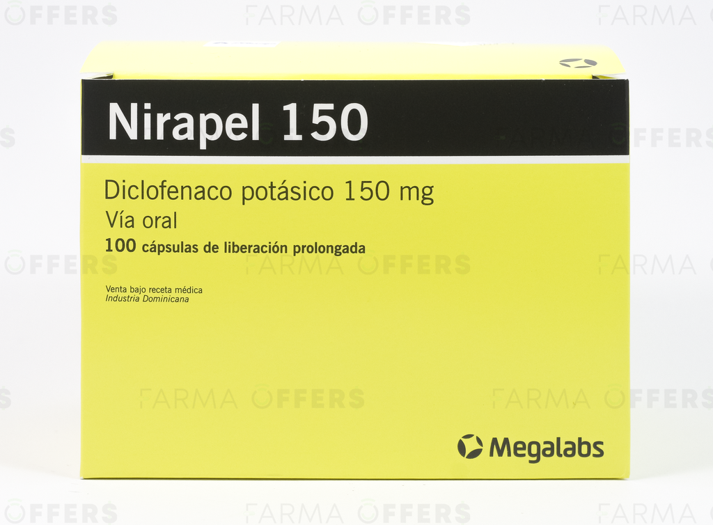 NIRAPEL TABL L.P. 150MG, 1 de 100