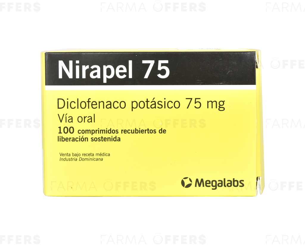 NIRAPEL TABL L.P. 75mg, 1 de 100