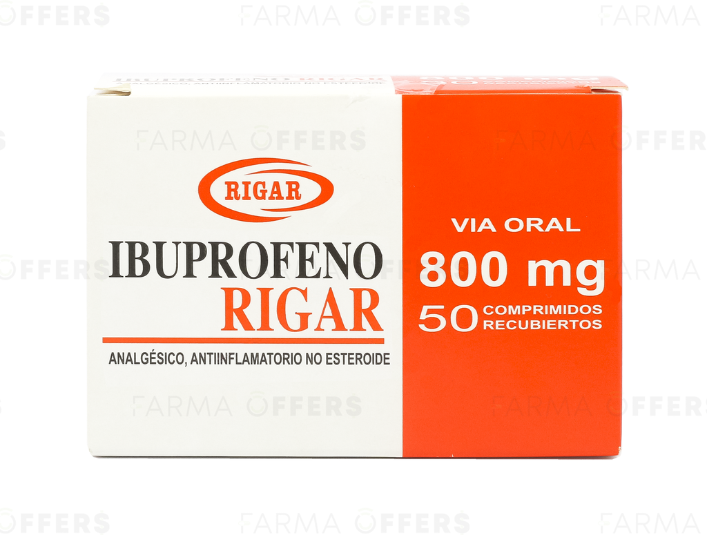 IBUPROFENO RIG TABL 800MG, 1 de 50
