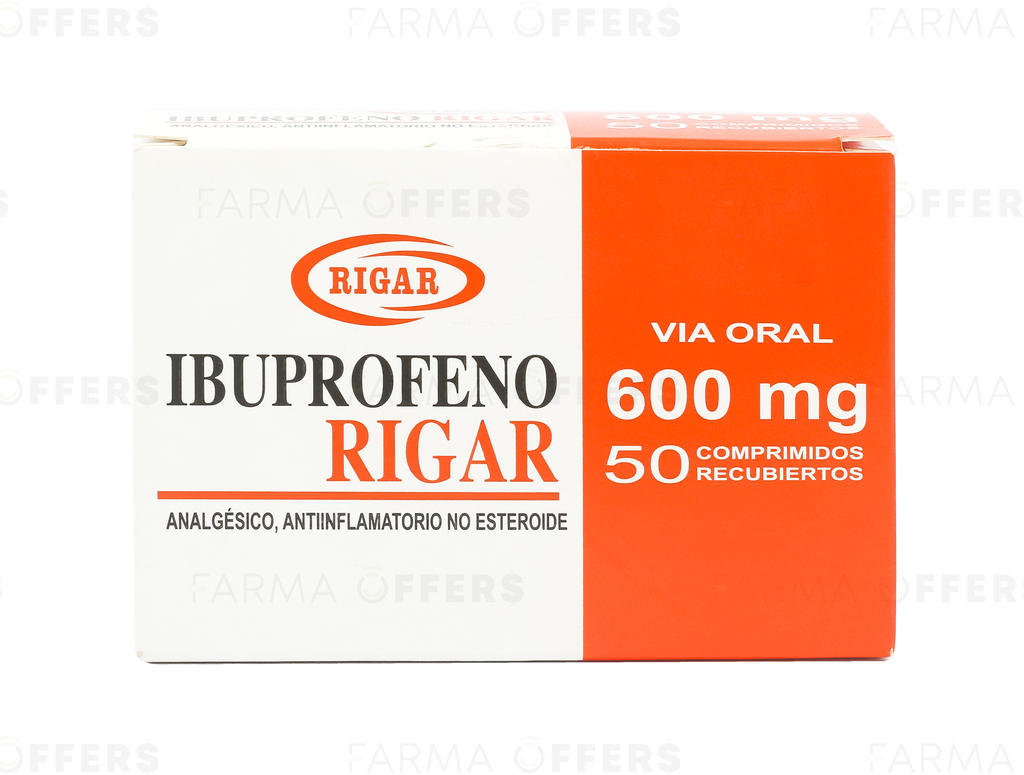 IBUPROFENO RIG TABL 600MG, 1 de 50