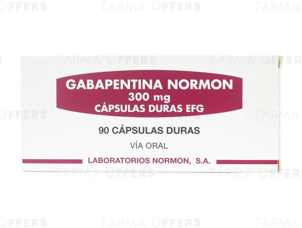 GABAPENTIN-NRM EFG CAPS 300MG, 1 de 90