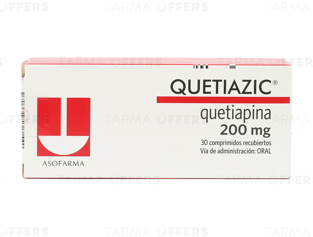 QUETIAZIC TABL RECUBIE 200MG, 1 de 30