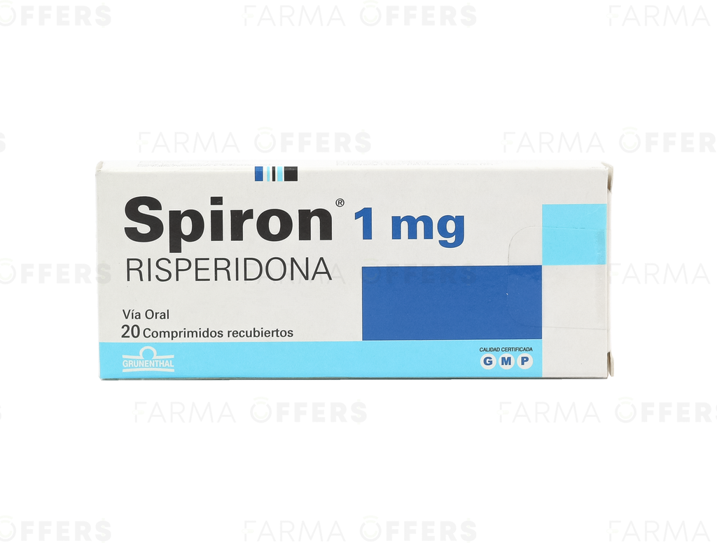 SPIRON TABL RECUBIE 1.00MG, 1 de 20