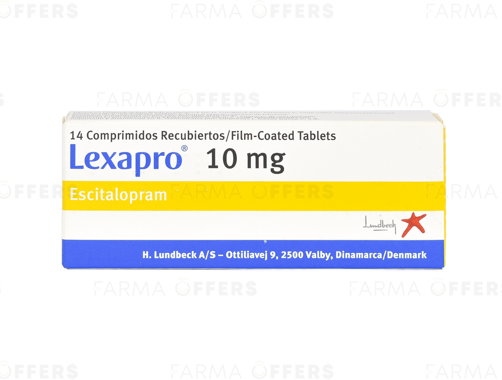 LEXAPRO TABL RECUBIE 10mg, 1 de 14 LB