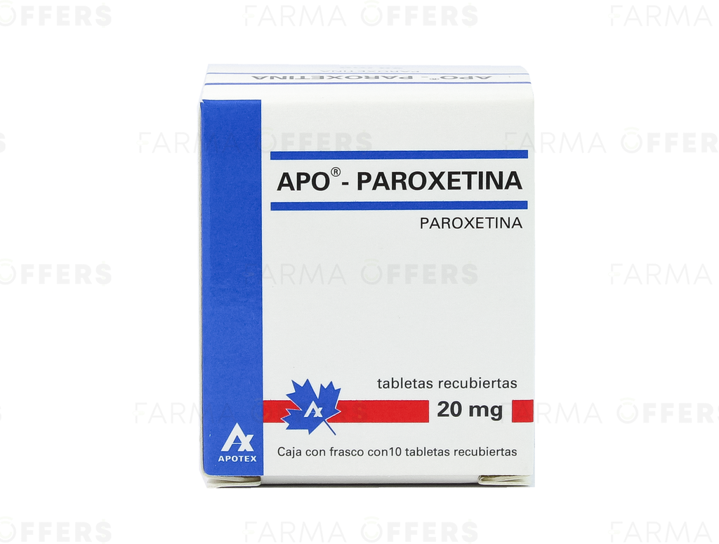 APO-PAROXETINA TABL RECUBIE 20mg x 10