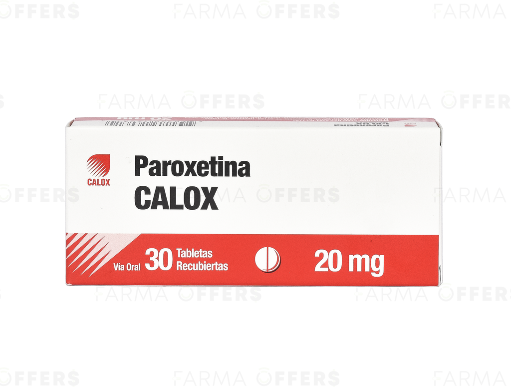 PAROXETINA TABL CAL 20mg, 1 de 30