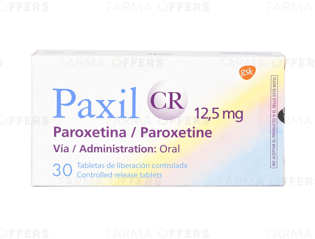 PAXIL TABL REC.CR 12.5MG, 1 de 30