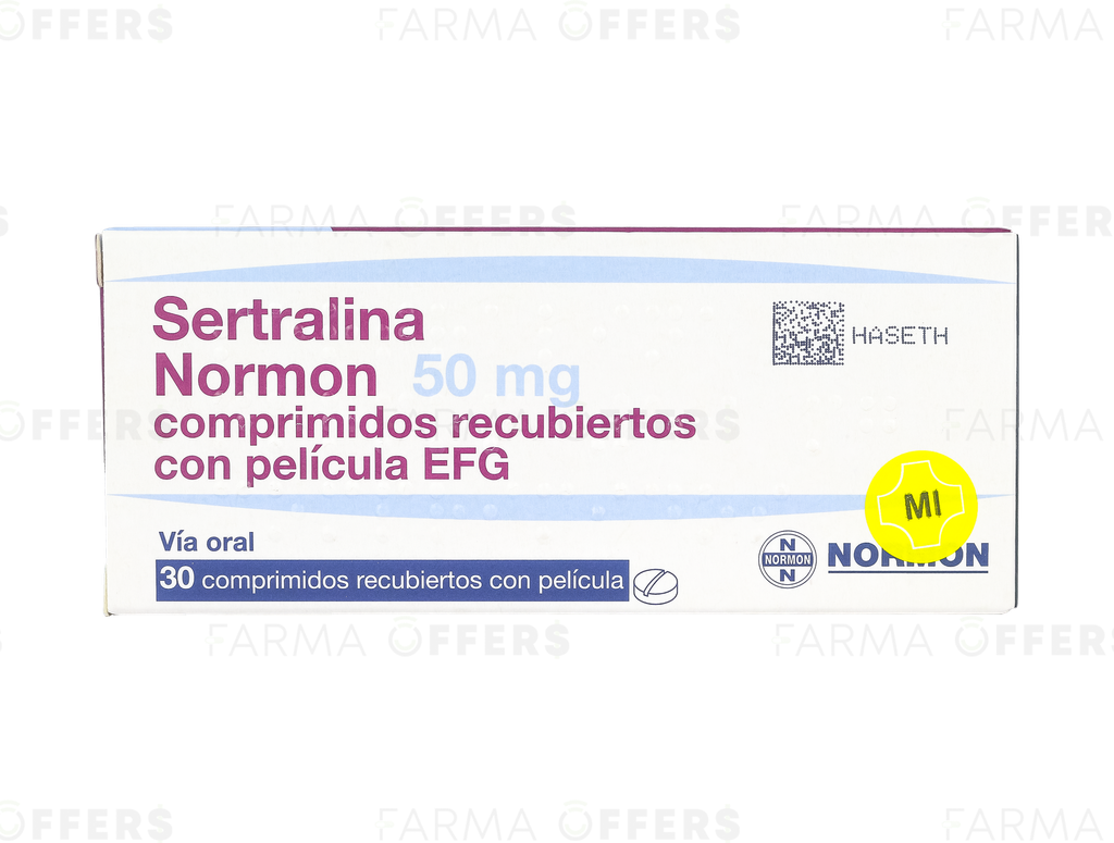SERTRALINA-NRM EFG 50 MG 1 DE 30