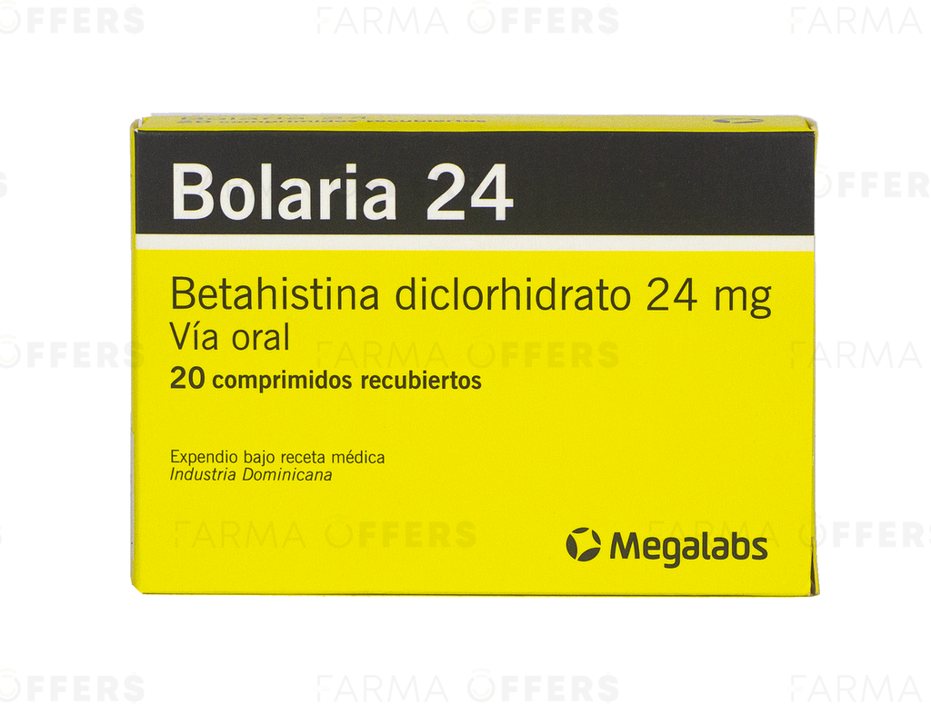 BOLARIA TABL RECUBIE 24mg, 1 de 20