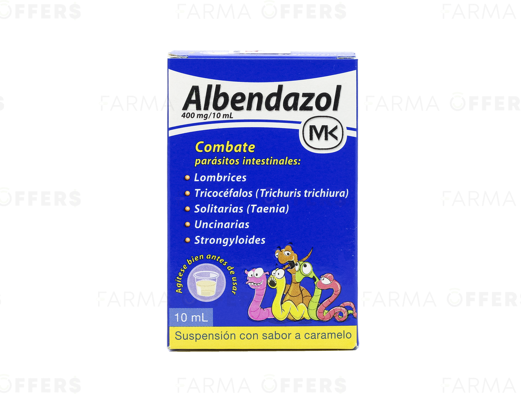ALBENDAZOL MK SUSP 400MG 10ML x 1