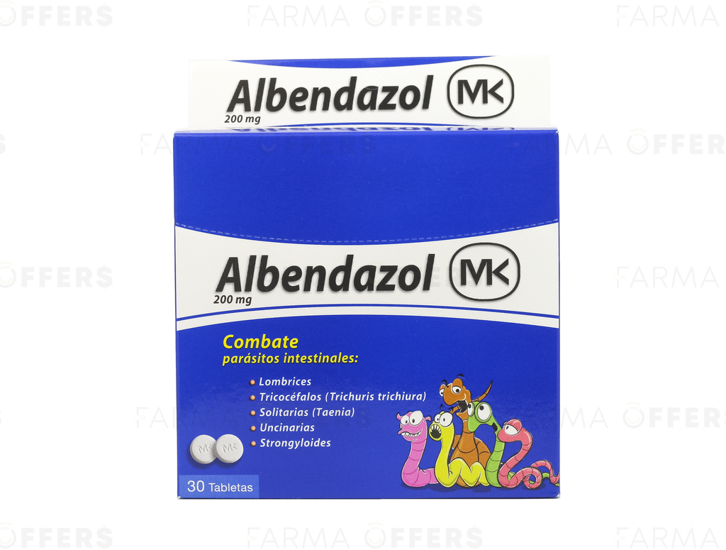 ALBENDAZOL MK TABL MAST 200MG, 2 de 15