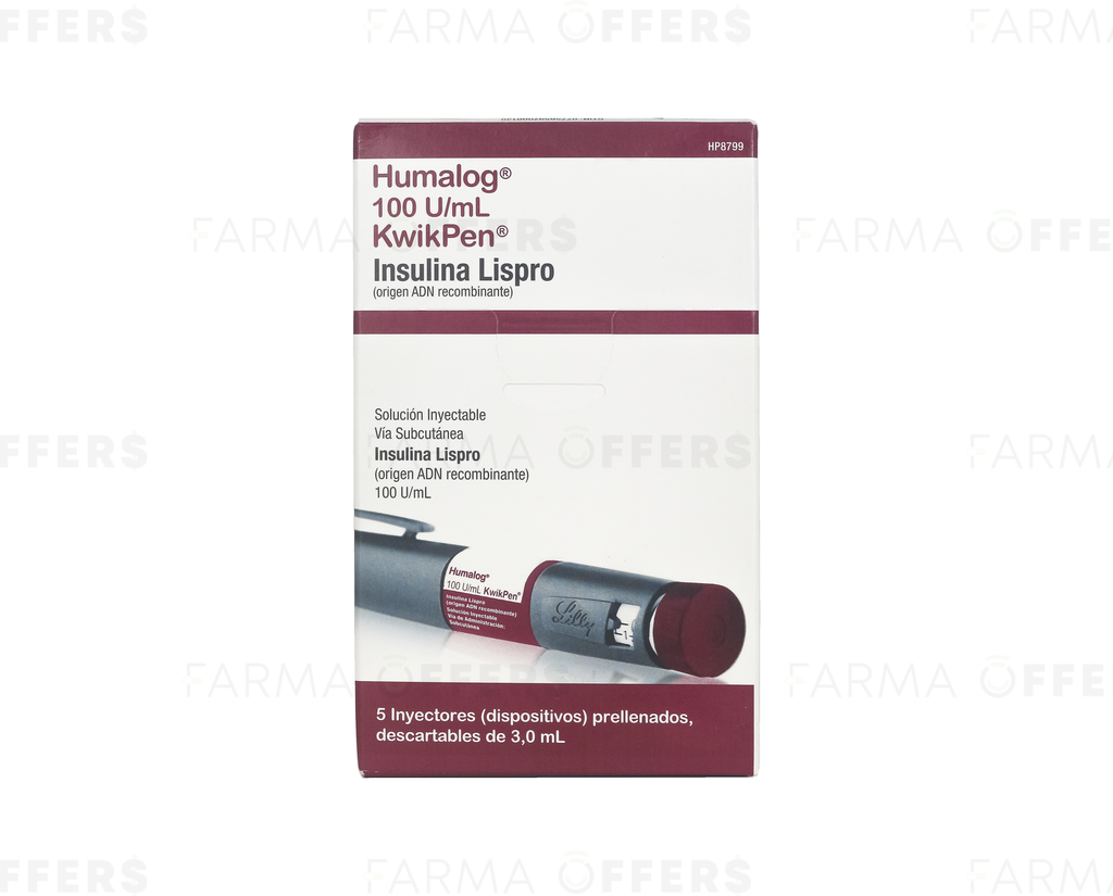 HUMALOG KWIKPEN INY. 100IU 3ML x 1 /ML
