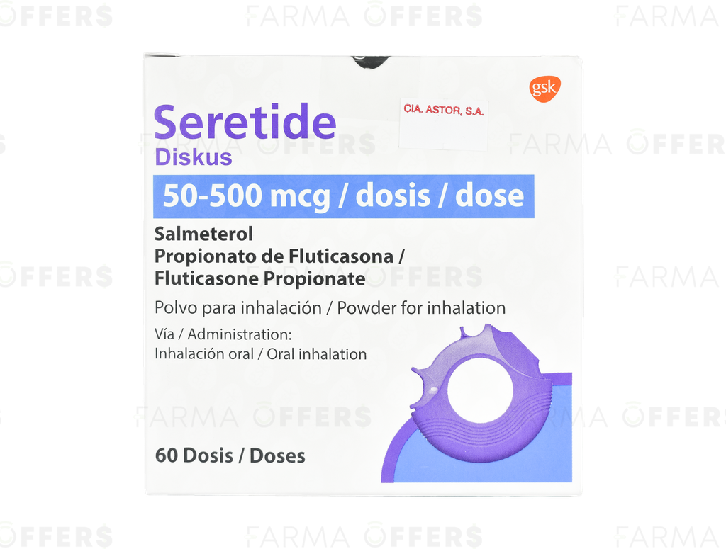 SERETIDE DISK.PO.INH 500Y x 60 /50