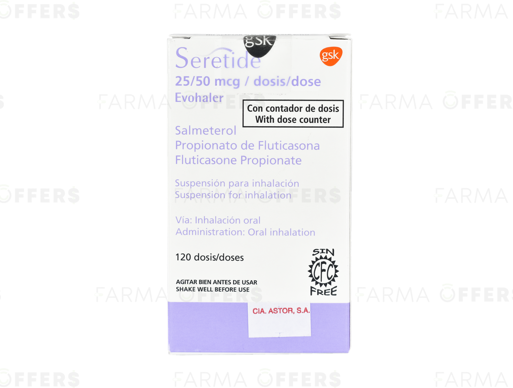 SERETIDE INHAL DOSE 50.0Y x 120 /25
