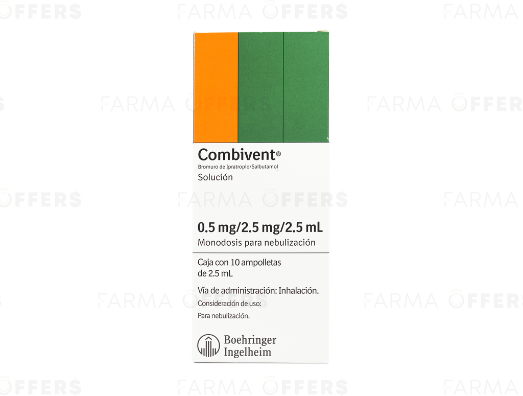 COMBIVENT AMP P/NEBUL. 2.5ML, 1 DE 10