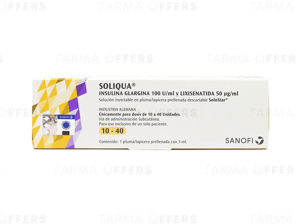 SOLIQUA P.P10-40 DOS 100IU 3ML x 1 /50Y
