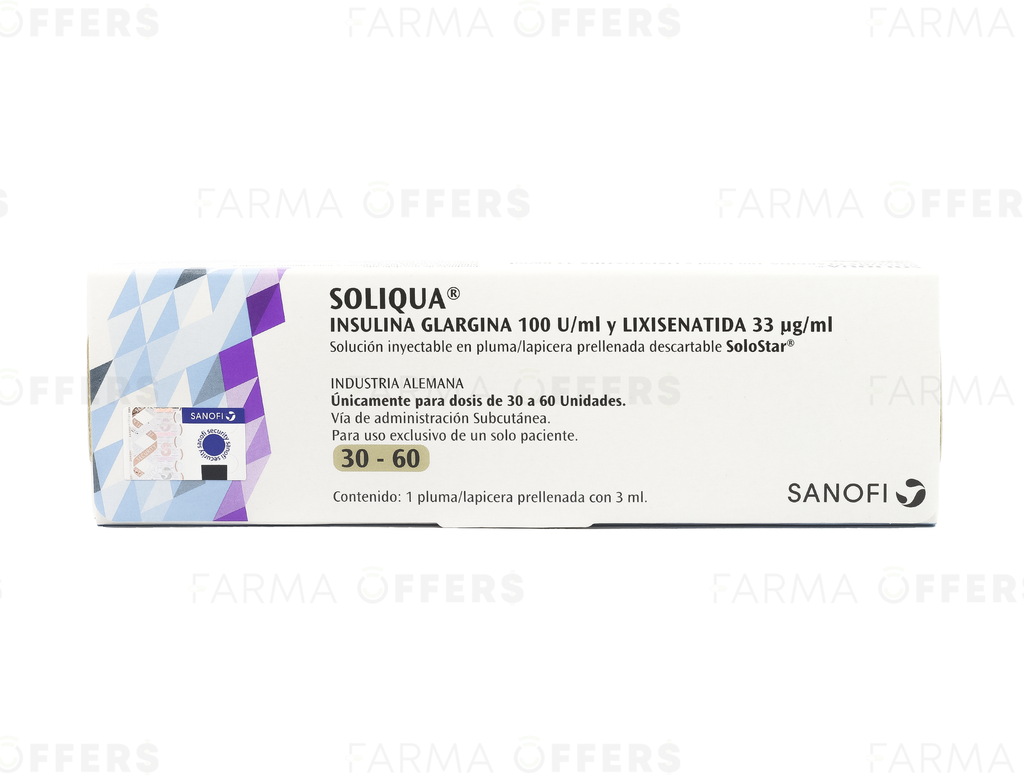 SOLIQUA P.P30-60 DOS 100IU 3ML x 1 /33Y