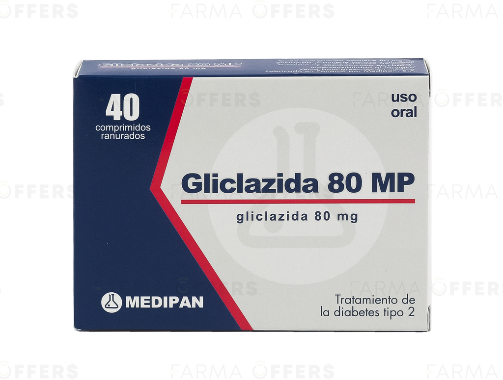 GLICLAZIDA TABL 80mg, 1 de 40
