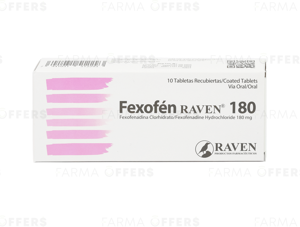 FEXOFEN TABL 180MG, 1 de 10