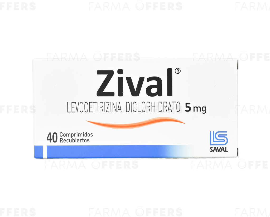 ZIVAL TABL RECUBIE 5.00MG, 1 de 40