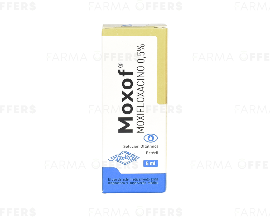 MOXOF SOLN OFTAL 0.50% 5ML x 1