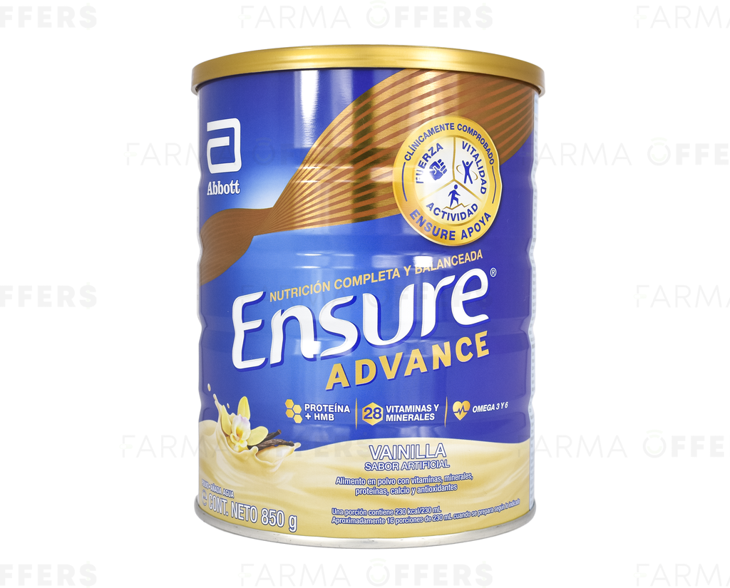ENSURE ADVANCE POLVO VAINIL 850G x 1
