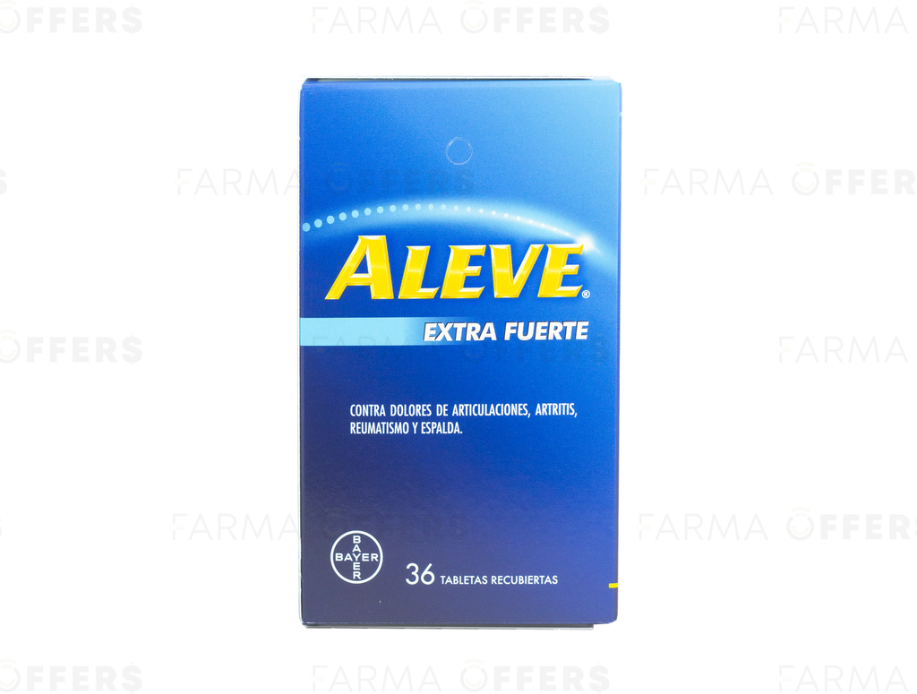 ALEVE EXTRA FUERTE TABL 220MG, 1 de 36