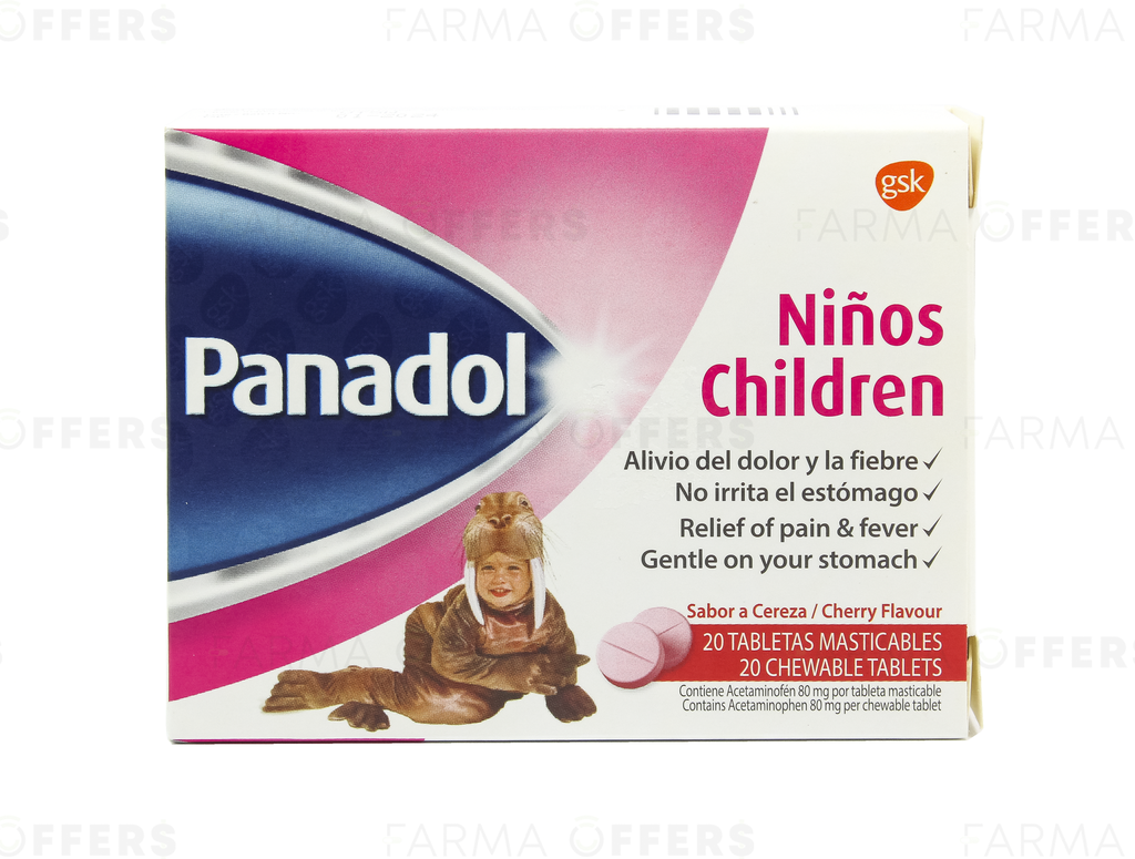 PANADOL TAB. MAST. NIÑO X 20