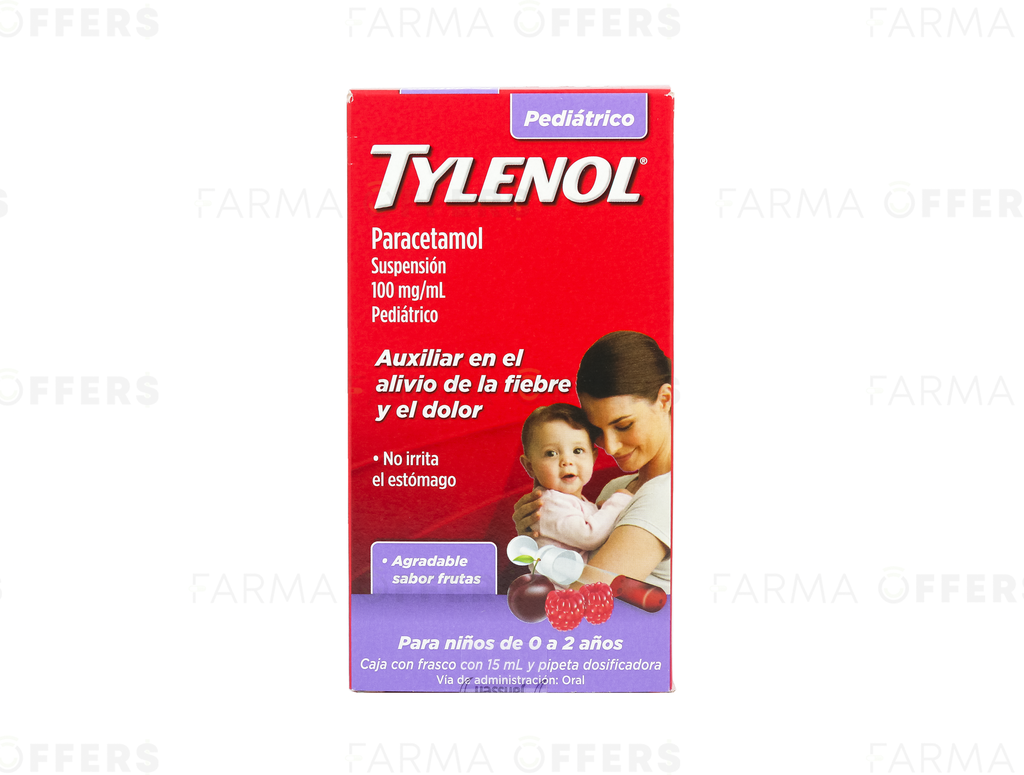 TYLENOL SUSP. PED. 15ML CEREZA X 1