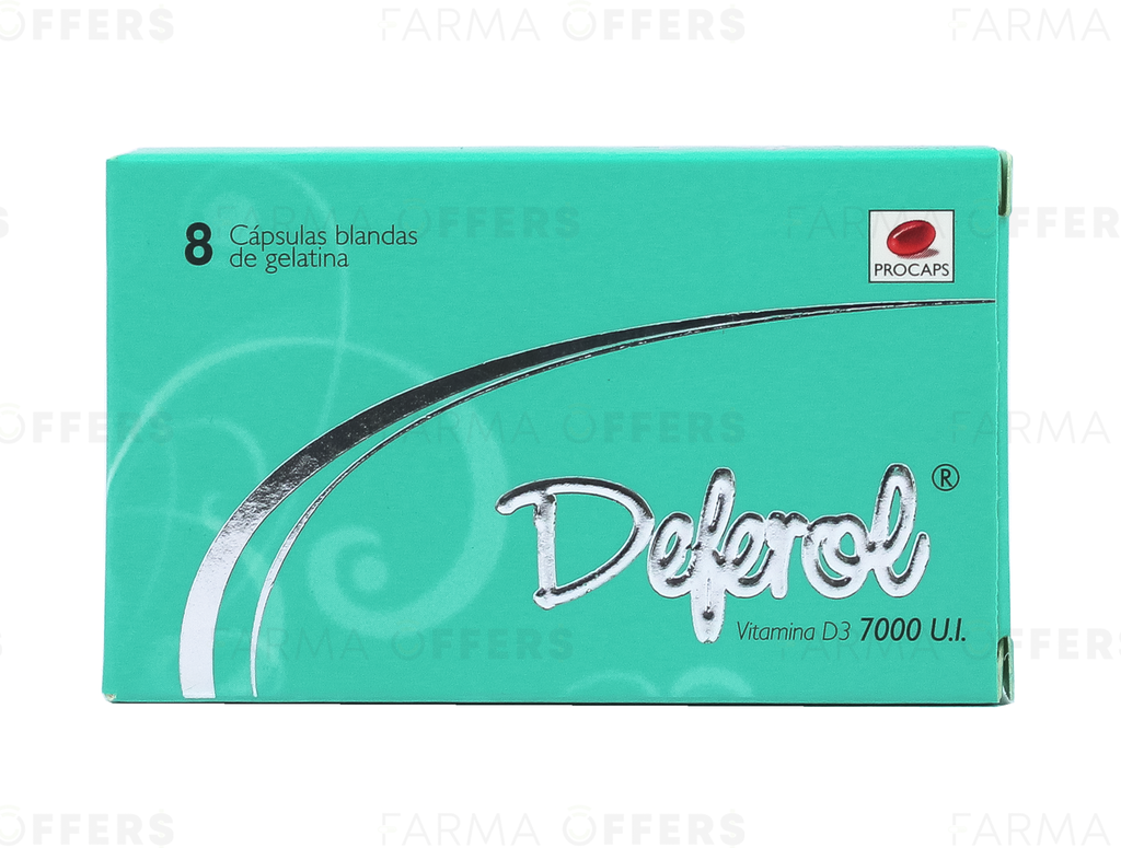 DEFEROL CAPS GELAT. 7000IU, 1 de 8