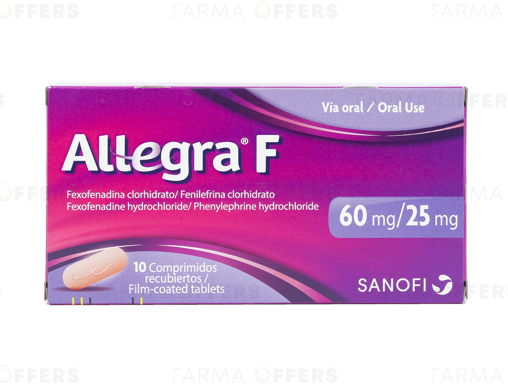 ALLEGRA F 60MG/25MG, 1 de 10
