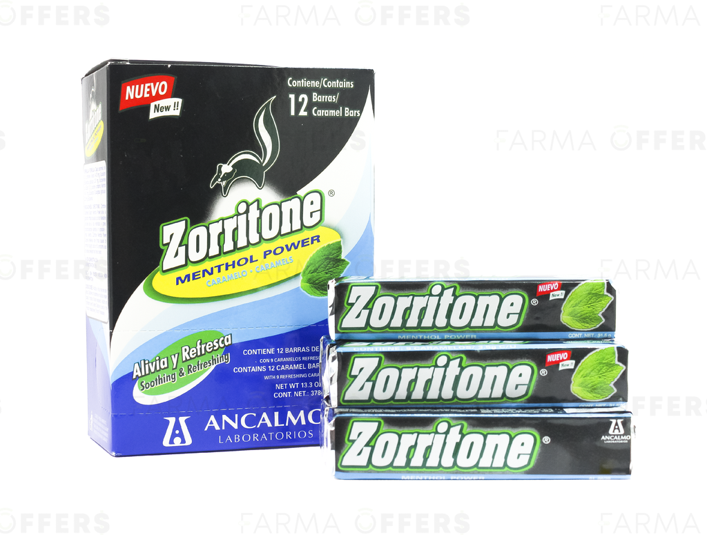 ZORRITONE BARRA MENTA X12