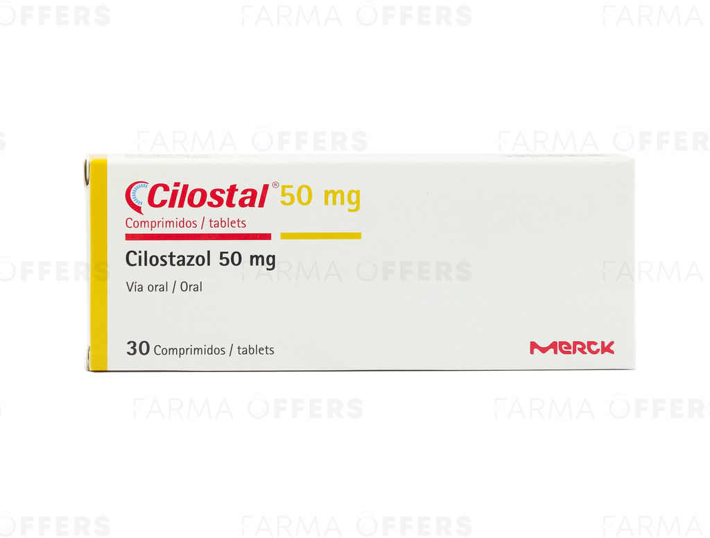 CILOSTAL TABL 50mg, 1 de 30