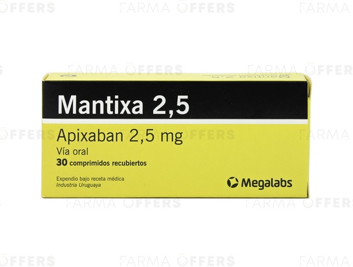 MANTIXA TABL RECUBIE 2.50MG, 1 de 30
