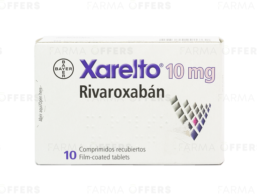 XARELTO TABL RECUBIE 10mg, 1 de 10