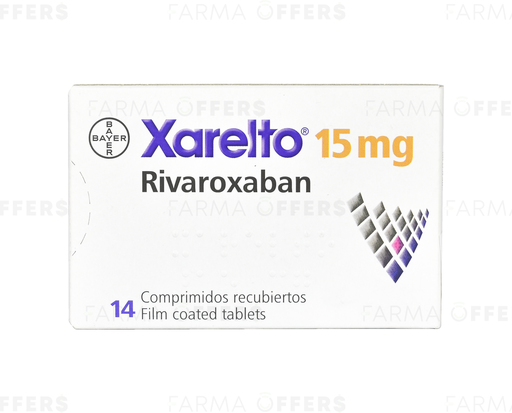 XARELTO TABL RECUBIE 15mg, 1 de 14