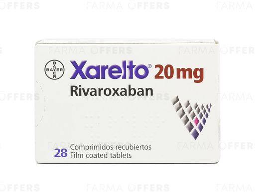 XARELTO TABL RECUBIE 20mg, 1 de 28