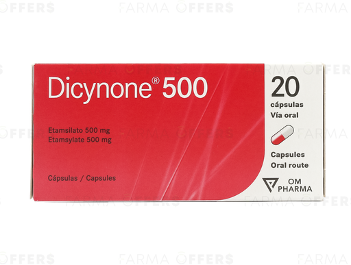 DICYNONE TABL 500MG, 1 de 20