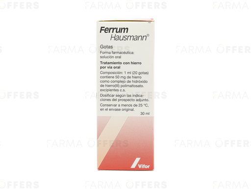 FERRUM HAUSMANN GOTAS ORAL 50mg 30ML x 1 /ML