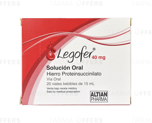 LEGOFER AMP.BEBIBLE 40mg 15ML, 1 de 20