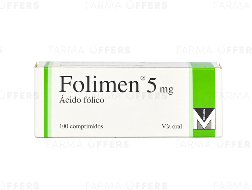 FOLIMEN TABL 5.00MG, 1 de 100