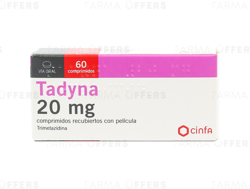 TADYNA TABL RECUBIE 20mg, 1 de 60