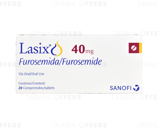 LASIX TABL 40mg, 1 de 20