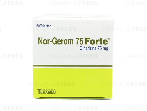 NOR-GEROM TABLECAPS 75mg, 1 de 60 FORT