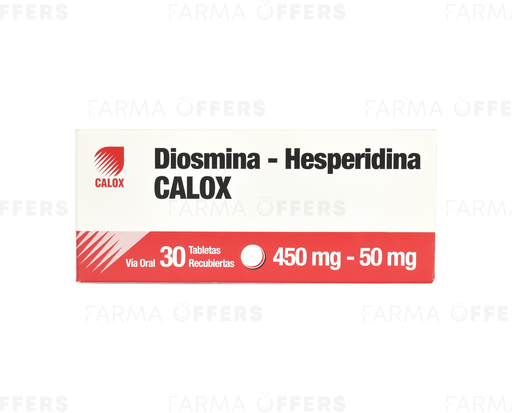 DIOSMINA TABL 450MG, 1 de 30 CAL