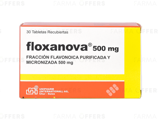 FLOXANOVA TABL RECUBIE 500MG, 1 de 30
